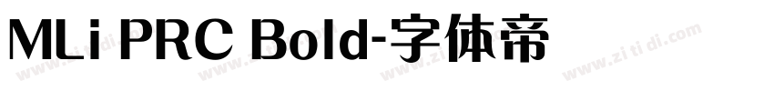 MLi PRC Bold字体转换